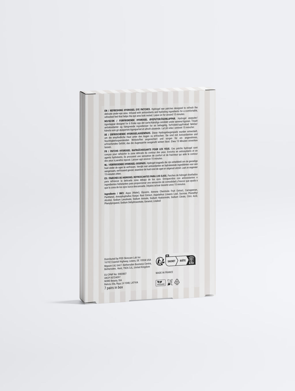Anti-Fatigue Hydrogel Eye Patches