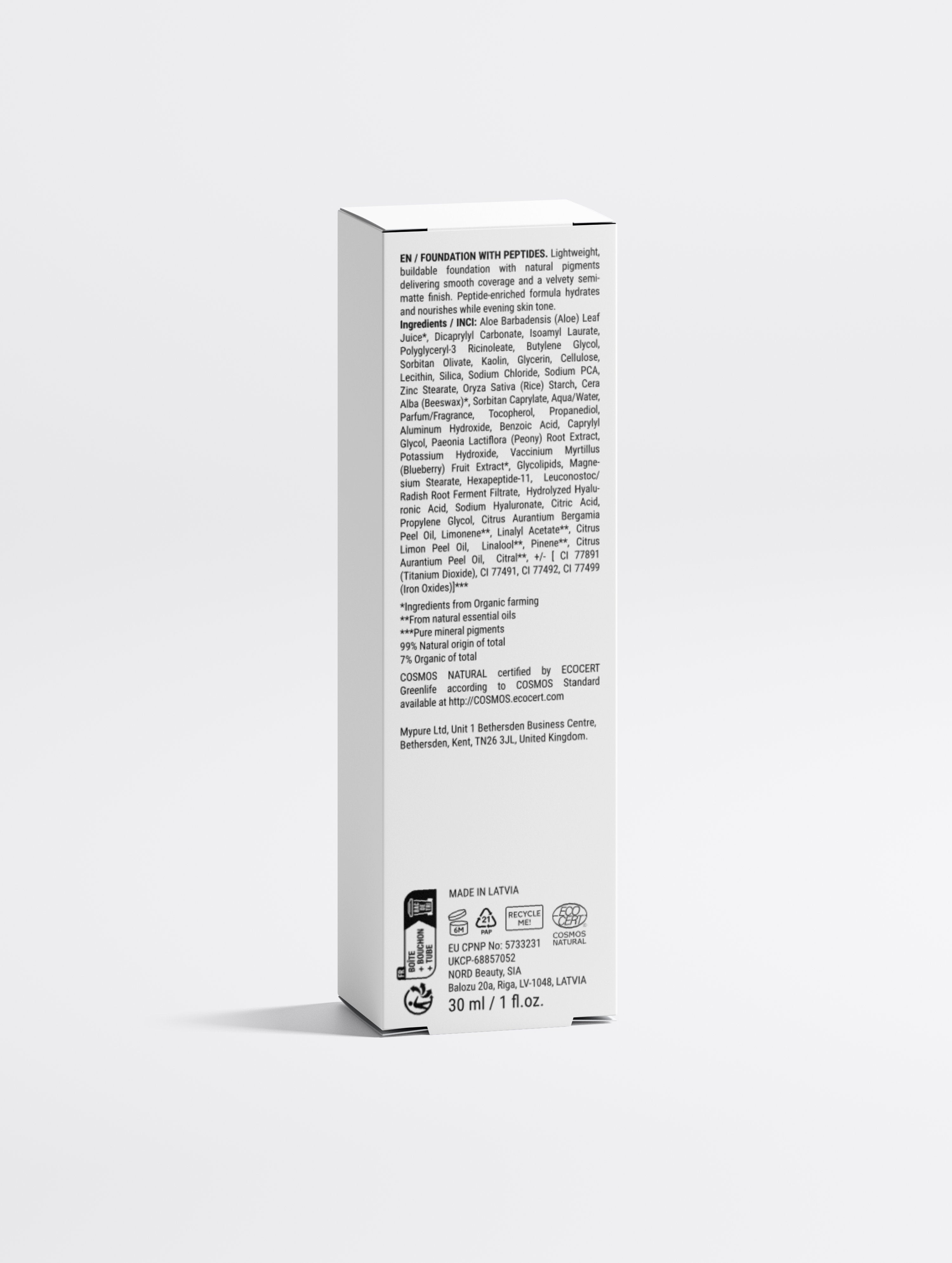 Foundation with Peptides,  25 Medium Warm